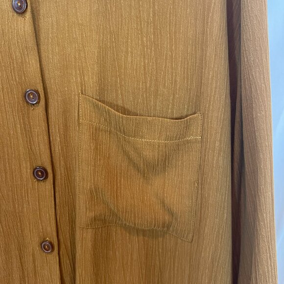 Zara Simple Brown Shirt Dress S/M - Picture 5 of 6